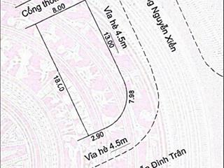 Chính chủ bán lô góc 2mt nguyễn xiển vs nguyễn đình trân ngay bãi tắm sơn thuỷ