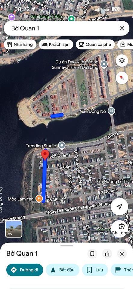 Bán đất mt đường bờ quan 1 gần đảo kim cương, nam hoà xuân, đà nẵng