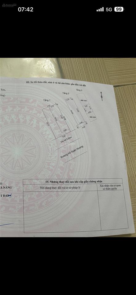 Bán nhà mt đường hồ xuân hương, phường mỹ an, quận ngũ hành sơn