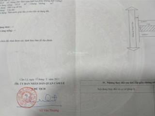 Bán đất mặt tiền đường trần huy liệu, cẩm lệ, đà nẵng