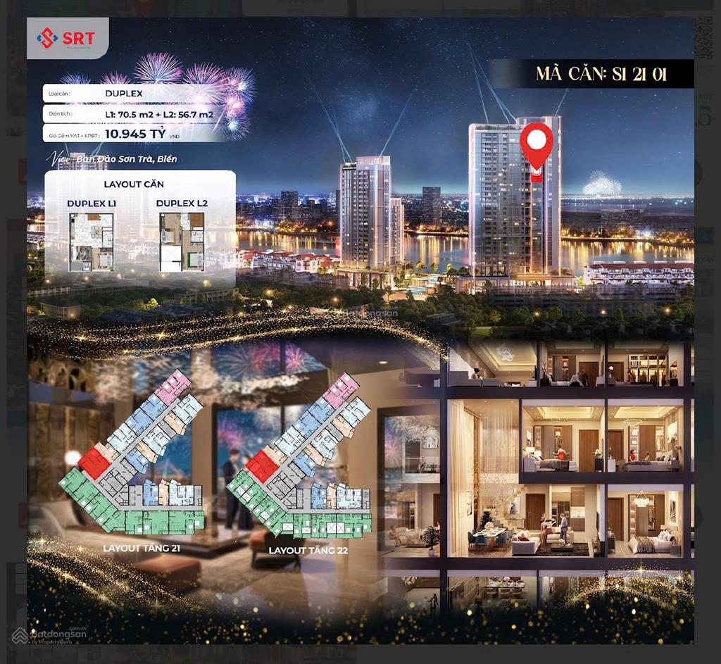 Bán căn duplex symphony giá rẻ tầng cao view đẹp 3pn chỉ 10 tỷ 945 giá chưa chiết khấu