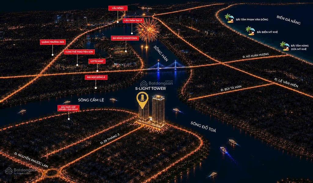 S  light tower bán căn studio ngoại giao sl1  15  06 trực diện sông, biển, pháo hoa