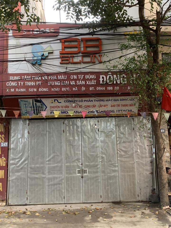 Siêu hiếm ! nhà cũ bán rẻ mặt phố sơn đồng kinh doanh ngày đêm , 57,7m2  mặt tiền rộng 5m  10,5 t