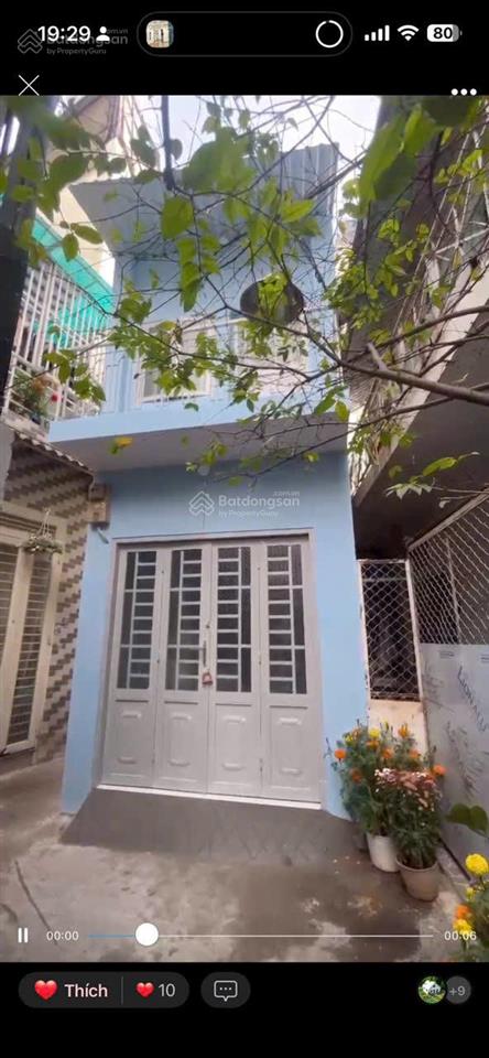 Nhà giáp quận 1 sát mt vũ tùng p.2 bình thạnh 1 trệt 1 lầu 2 mặt hẻm chỉ 2.2 tỷ tl