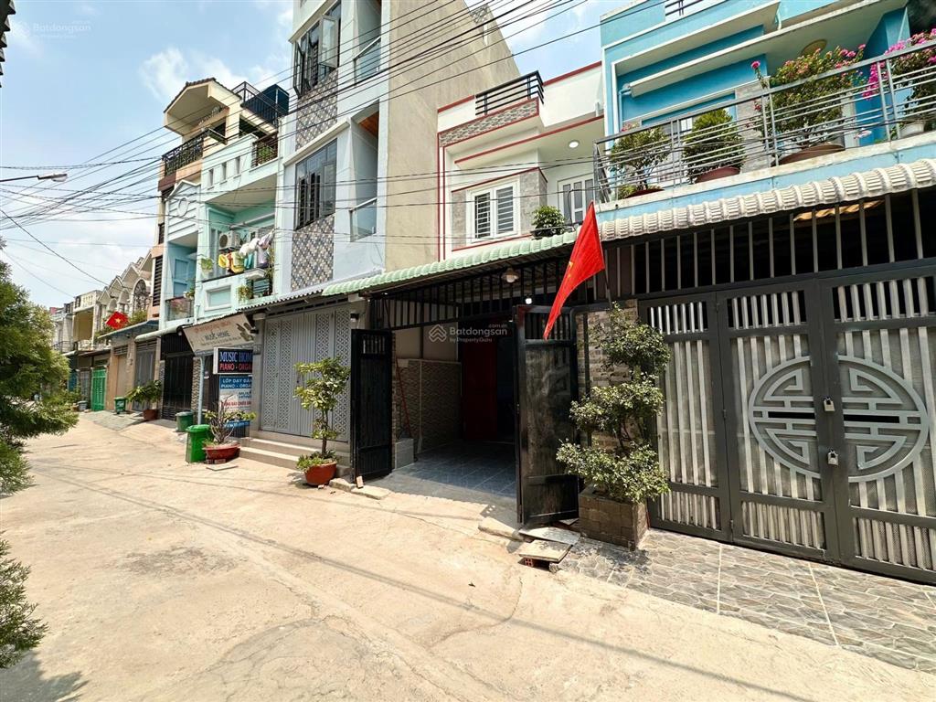 Nhà shr 61m2 3pn (pn trệt) đường oto tránh khu phố an ninh, 2 tầng btct tường riêng