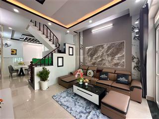Nhà (shr 59m2 full tc) 2 tầng 2pn 3wc giếng trời sáng thoáng, đường 6m oto thông, khu dân cư đông