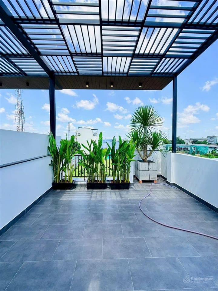 Nhà shr 4 tầng xây mới đẹp, thi công tỉ mỉ, oto vô nhà, gần tu viện khánh an, cách ql1 400m