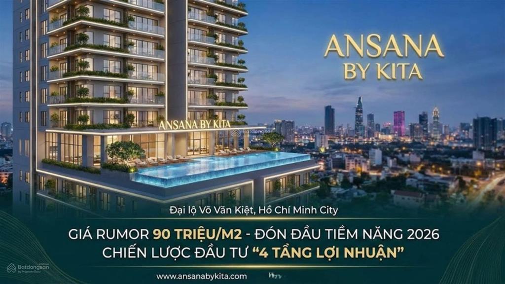 Căn hộ ansana by kita vỏ văn kiệt,căn 1pn gia 5.5 tỷ. chỉ có 20 căn.   0901 425 *** kiều oanh