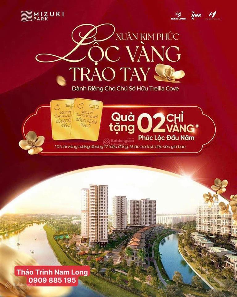 Giỏ hàng căn hộ mizuki park giá tốt mua trực tiếp cđt nam long