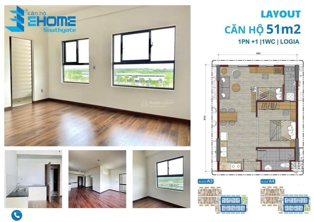 Chính chủ cần bán căn hộ 51m2 view trường học emasi | có sẵn hđ thuê 3 triệu/tháng | sổ hồng sẵn
