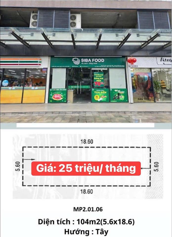 Cho thuê shophouse mặt tiền đường số 1 khu dân cư mizuki park