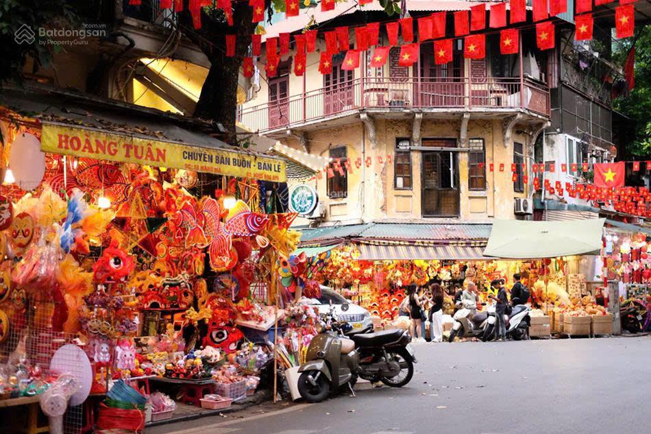 Hiếm mbkd lô góc mặt phố hàng mãdiện tích 40m2 riêng biệtmặt tiền lô góc 9mcho kd mọi mô hình