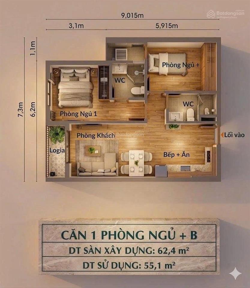 Sang ngay căn hộ nhà ở xã hội, 2 giường ngủ, biên hòa, đồng nai chỉ 990 triệu trả góp chỉ 4tr/tháng