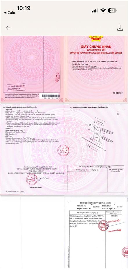 Bán đất gần chợ long nguyên tại dh615, giá 790 triệu, 240m2, đẹp ngang 10 dài 24m, thổ cư 100m2
