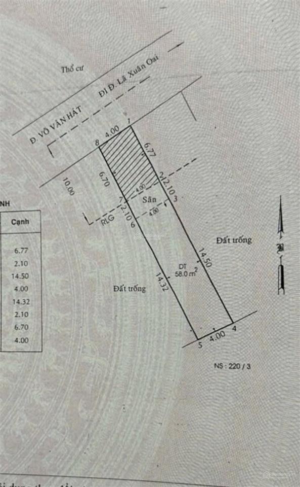 Đón sóng lã xuân oai mở rộng 30m mt võ văn hát 4x20m kd đỉnh chỉ hơn 5 tỷ