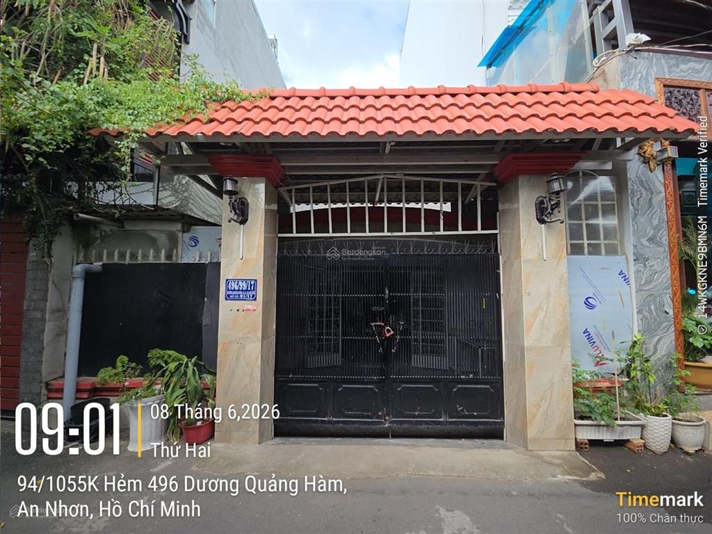 Chính chủ gửi gấp căn nhà sát mặt tiền kênh tham lương  dương quảng hàm p6 (5.8x17m), 10 tỷ tl