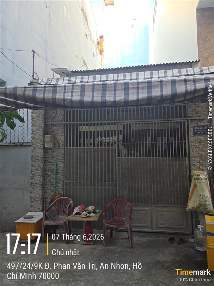 Bán nhà hxh ngay emart phan văn trị p5 (5.5mx17m) giá 11.2 tl
