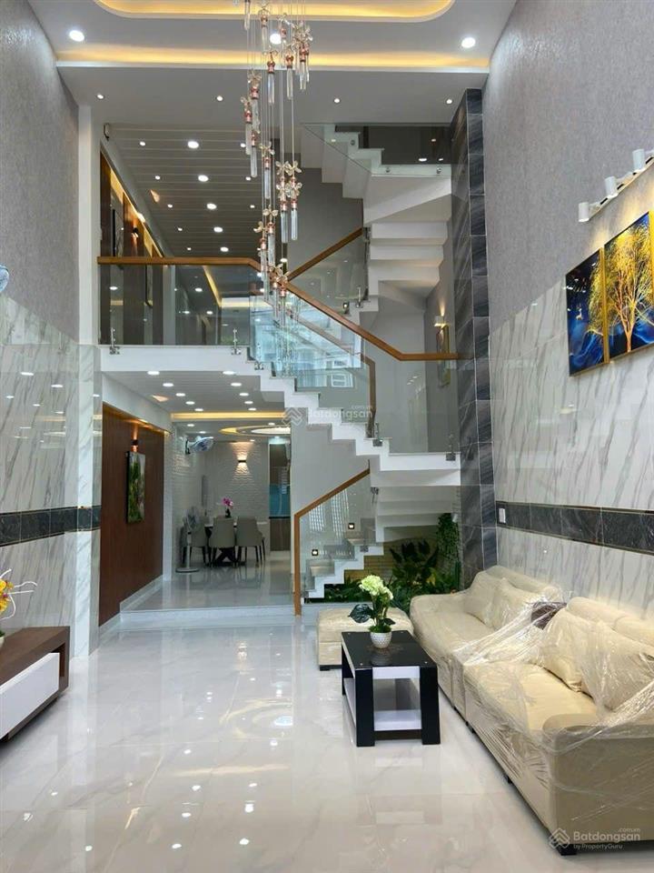 Bán nhà khu đồng bộ cao cấp hẻm 7m đường lê đức thọ p. an nhơn gò vấp (4x20m)  4 tầng  giá 8 tỷ