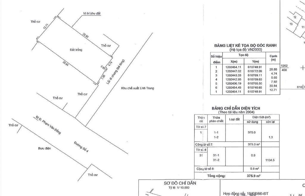 Quá rẻ luôn. 376m2 đất ngang 12,7m vuông vức. ful thổ cư ngay phạm văn đồng, linh trung, thủ đức