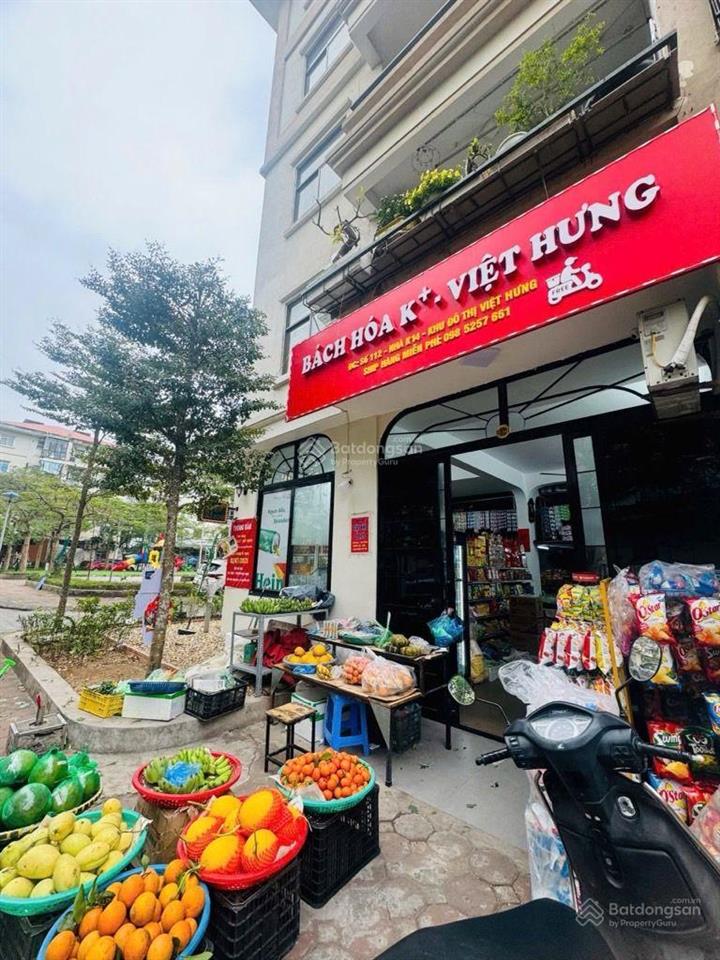 Hot  lô góc shophouse kđt việt hưng 85m2 x giá 10.8 tỷ  có thương lượng