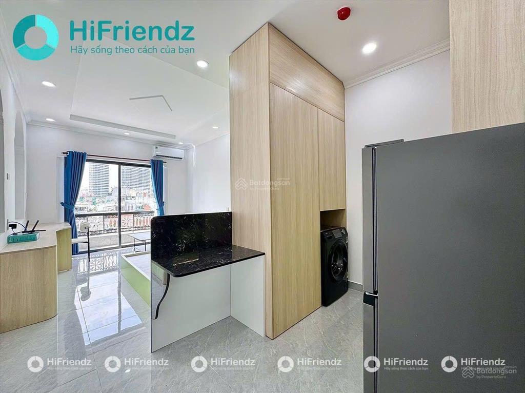Căn hộ 1 phòng ngủ tách bếp ban công, full nội thất new 100% rộng 60m²