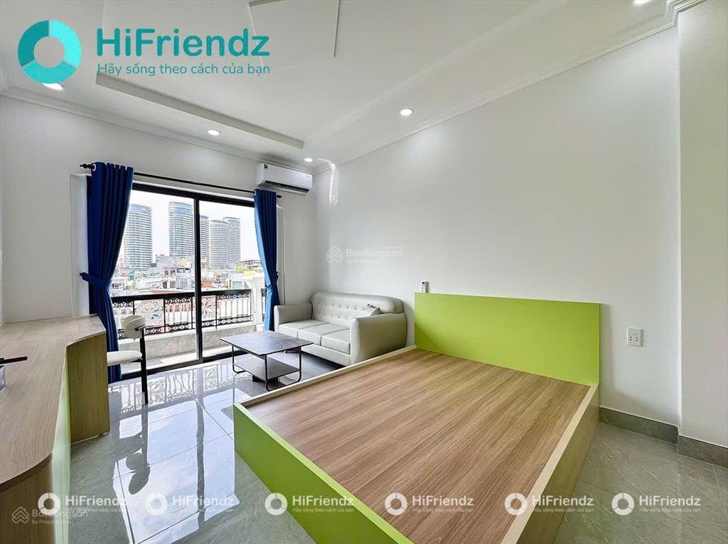 Căn hộ 1 phòng ngủ tách bếp ban công, full nội thất new 100% rộng 60m²