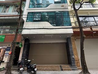 Cho thuê nhà trần vỹ	dt 70m, 7 tầng, mt 5m, thông sàn, thang máy + vs cuối, có đh	, nhà đẹp giá 43
