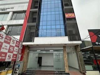 Cho thuê nhà trần vỹ	dt 70 m, 7 tầng, mt 5m, thông sàn, thang máy + vs cuối, có đh	,nl giá 42 triệu