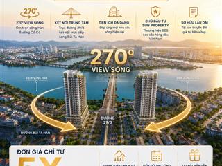Bán căn hộ 2pn 59m2  view sông  đông nam chỉ gần 3 tỷ  dự án slight tower đà nẵng