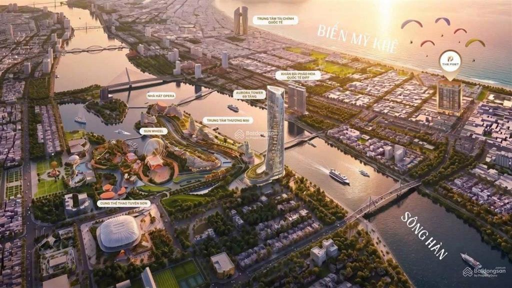 Sun galaxy complex  2 tòa căn hộ có khán đài 30.000 chỗ view pháo hoa diff