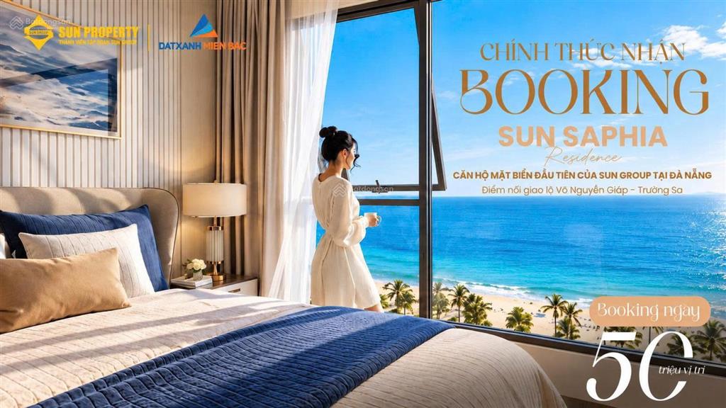 Chính thức nhận booking sun saphia residence đà nẵng  căn hộ mặt biển đầu tiên của sun group