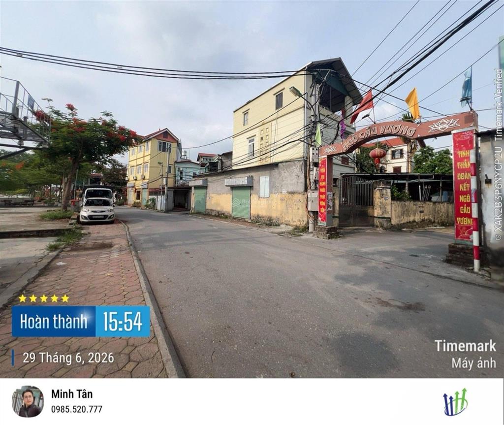 Chỉ 6 tỷ sở hữu lô đất 70m2 đường trước nhà 6m ngõ thông xe tải vào nhà gần chợ, trường học, vin 1