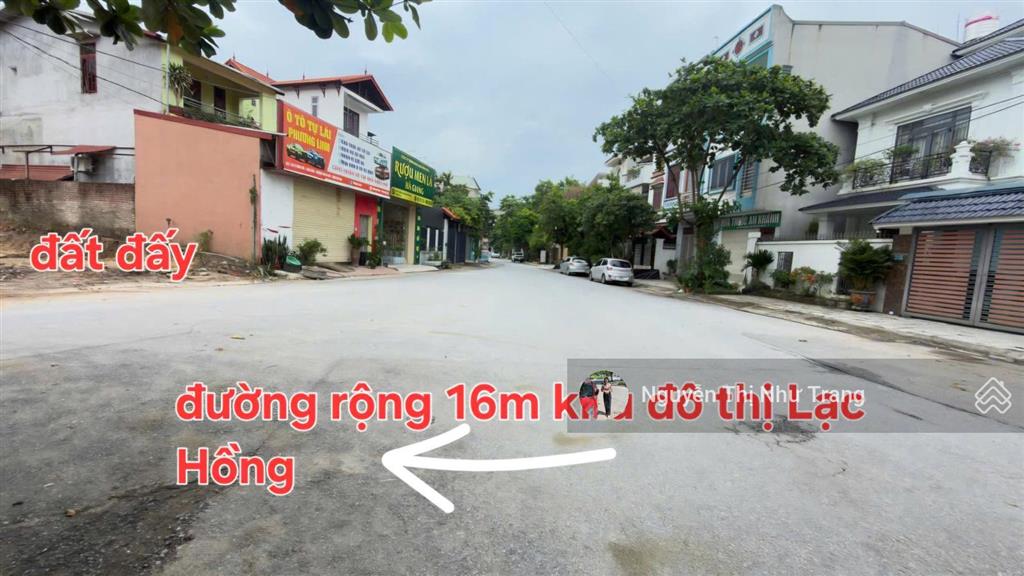 Đất gần kđt lạc hồng liên bảo, vĩnh yên, vĩnh phúc  diện tích 100m2/lô mt 5m, hậu 5m