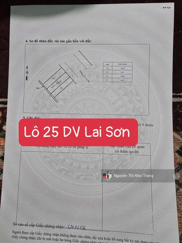 Đất quy hoạch dv lai sơn, đồng tâm, vĩnh yên, vĩnh phúc đường 19,5m
– bìa hồng pháp lý rõ ràng d