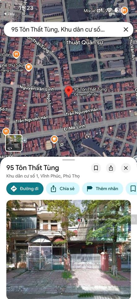 Bán nhà 2,5 tầng trung tâm liên bảo, vĩnh yên, vĩnh phúc đường tôn thất tùng, liên bảo