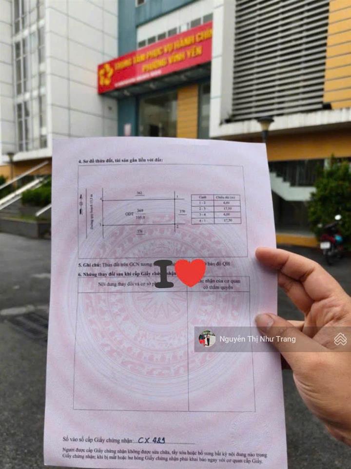 Hàng chính chủ cắt sâu, không lỗi nhỏ! đất đấu giá tích sơn tp vĩnh yên vĩnh phúc 105