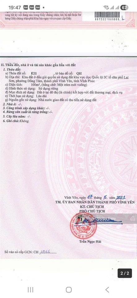 Cơ hội đầu tư tại lai sơn, đồng tâm, vĩnh yên, vĩnh phúc băng 2 đấu giá lai sơn, vĩnh yên,