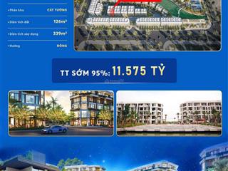 Chỉ với hơn 11 tỷ k.h có thể sở hữu biệt thự tại dự án bạch đằng 1288  đối diện tt hành chính mới