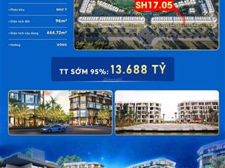 Chỉ với hơn 13 tỷ a/c có thể sở hữu ngay căn sh 96m2  5 tầng , đối diện trung tâm hành chính mới