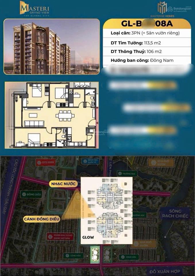 Chủ nhà cần bán gấp căn 3pn 2wc diện 113.5 m2 view landmark, cắt lỗ 800 triệu  0918 292 ***
