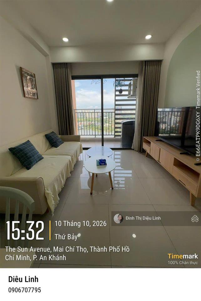 (17.5tr) cho thuê căn hộ 2 phòng ngủ  nhà như hình  trống sẵn  the sun avenue quận 2
