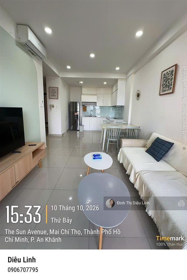 (17.5tr) cho thuê căn hộ 2 phòng ngủ  nhà như hình  trống sẵn  the sun avenue quận 2