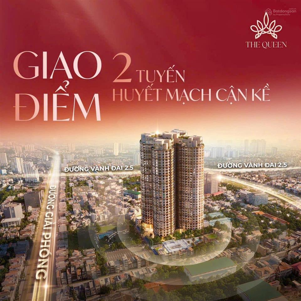 Bán nhanh căn 76m2 2pn 2vs the queen 360 giải phóng giá 7,3 tỷ