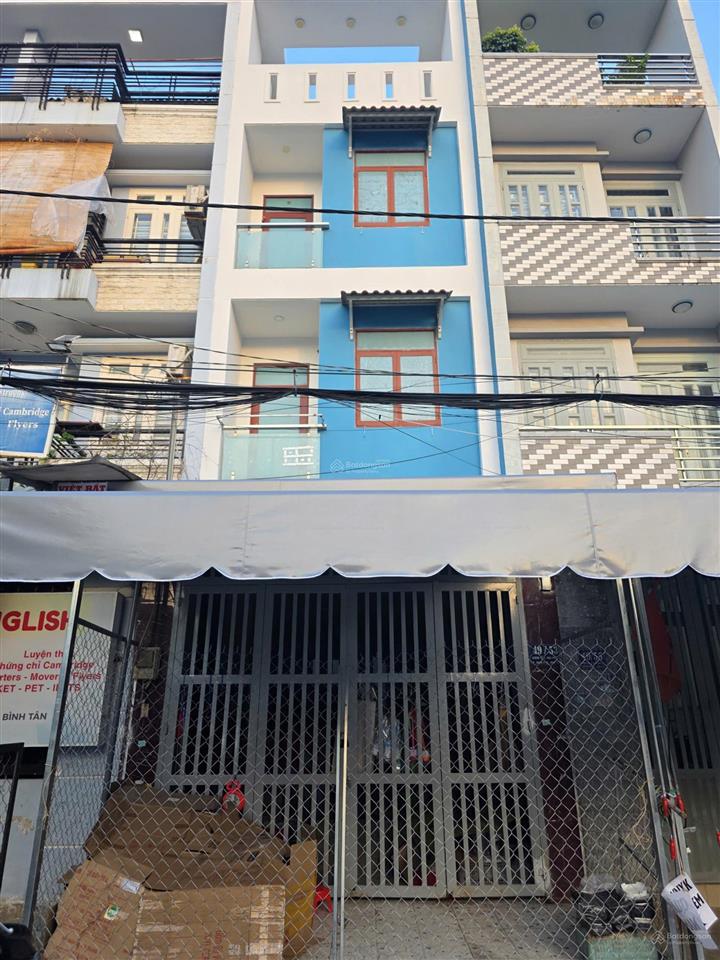 Bán nhà 4 tầng mặt tiền chợ bình long, phường bình hưng hoà a. dt 4x18m, mtkd giá chỉ 9 tỷ
