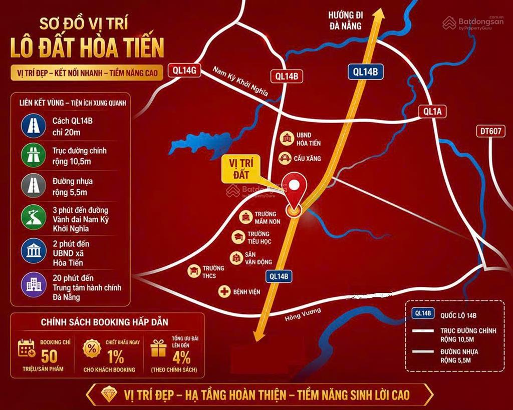 Ngay ql14b  hoà tiến trục chính qh 10,5m thông ra ql
