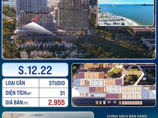 Bán cc a la carte hạ long bay, 2,955 tỷ, 31m2, bao đẹp siêu hot