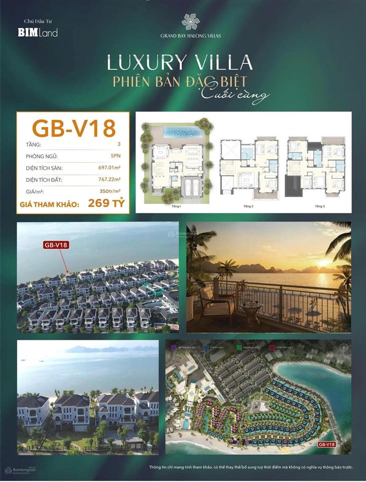 Bán bt tại khu đô thị hạ long marina, 269 tỷ, 767.22m2, giá cực chất