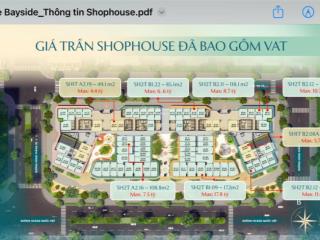 Bán shophouse tại green bay garden, 10,7 tỷ vnd, 140,6m2, giá tốt uy tín