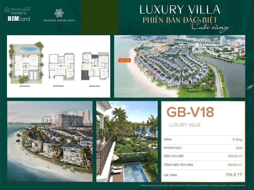 Bán biệt thự biển hạ long sổ đỏ lâu dài cuối cùng, 45 tỷ, 255m2, pháp lý đầy đủ