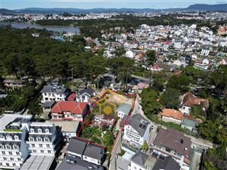 Khuôn đất mặt tiền lê văn tám đà lạt, bên hông dinh ii bảo đại và khu biệt thự cổ cadasa